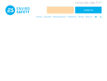 Tablet Screenshot of envirosafety.ca